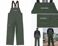 Grundéns Waterproof Rain Bib Overalls – Hunter Green Commercial Fishing (LARGE)