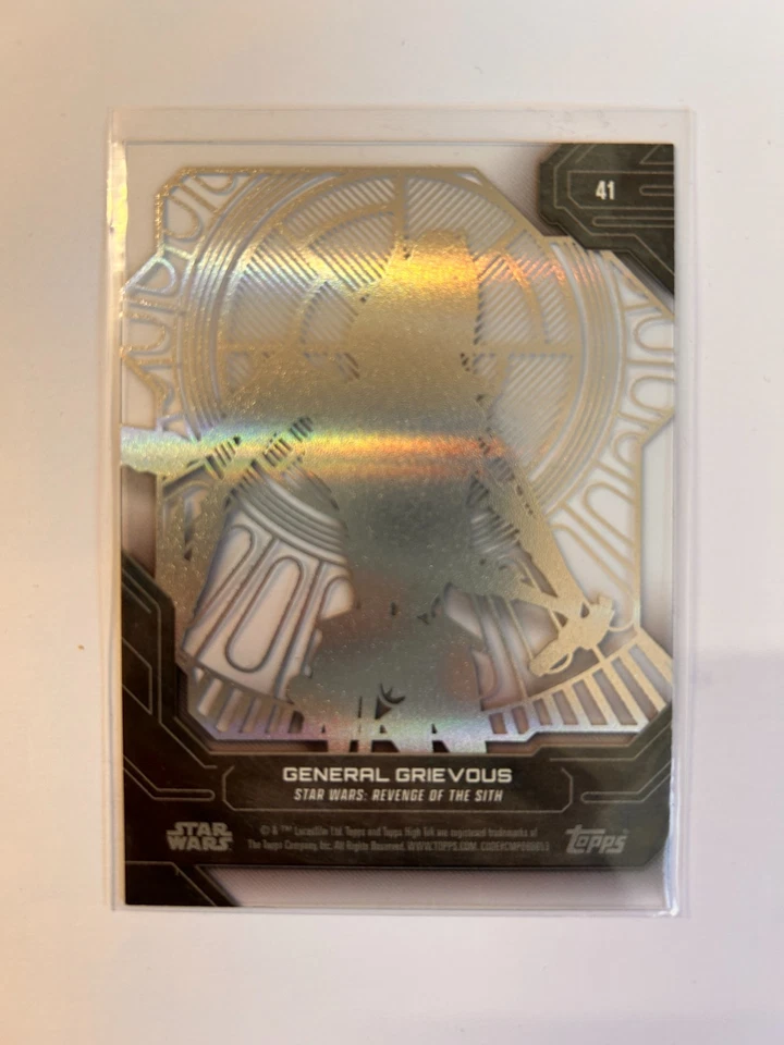 TOPPS STAR WARS HIGH TEK 2024 GENERAL GRIEVOUS  THRONE ROOM #41. - Image 2 of 2