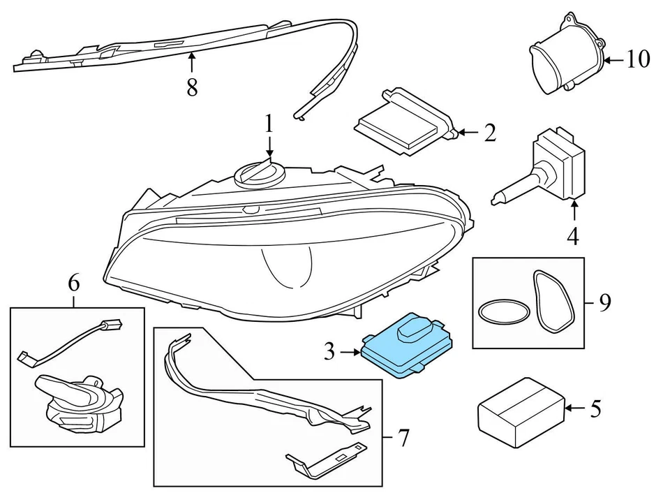 2006-2015 宝马 750LI 车轮中心盖 6783536 — 第 4/4 张图片