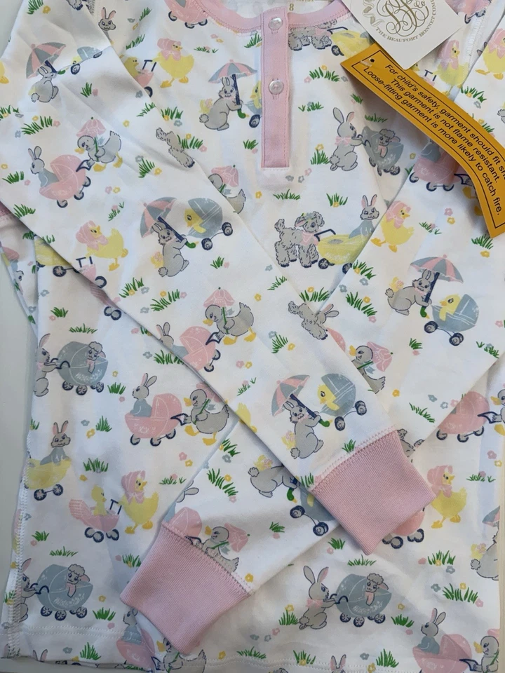 Pijama de Pascua Beaufort Bonnet Company para niñas talla 8 nuevo con etiquetas Foto 4 de 4