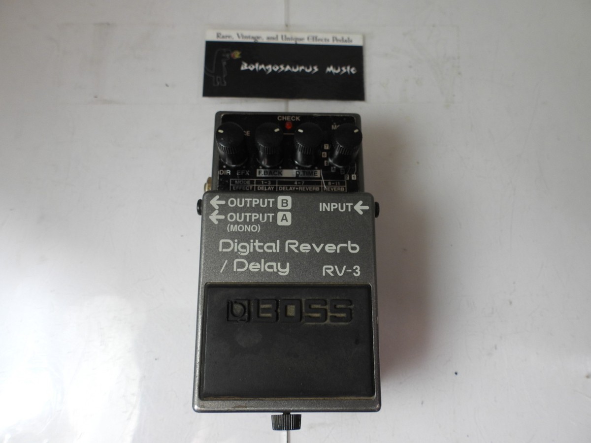 Boss RV-3 Digital Reverb & Delay Effects Pedal Vintage Free