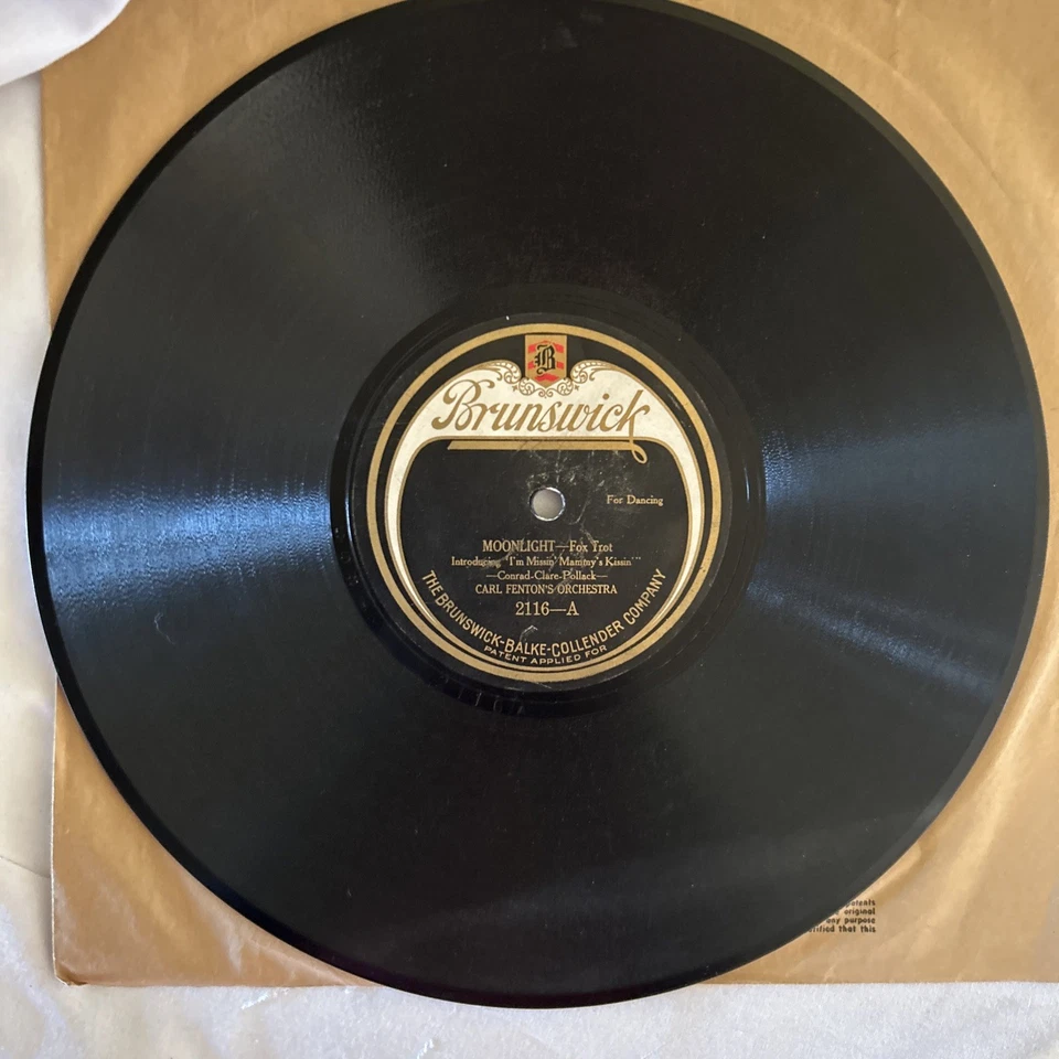 2-CARL FENTON'S ORCHESTRA-LOVE BOAT/CUBAN MOON/DEEP IN YOUR EYES-EX 78 10"  Jazz - Image 4 of 4