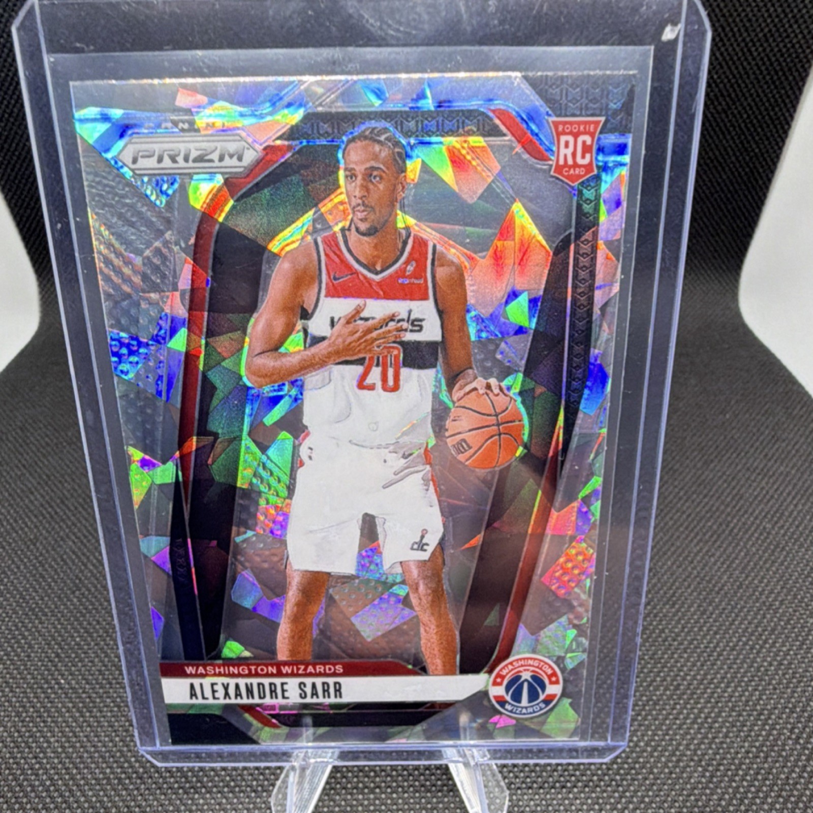 Panini 2024-25 Prizm Rookie Cracked Ice Alexandre Sarr #264 Wizards