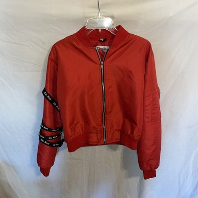 ThugAbe Fashion Jacket Womens Size Large Red Going Out Party Streetwear