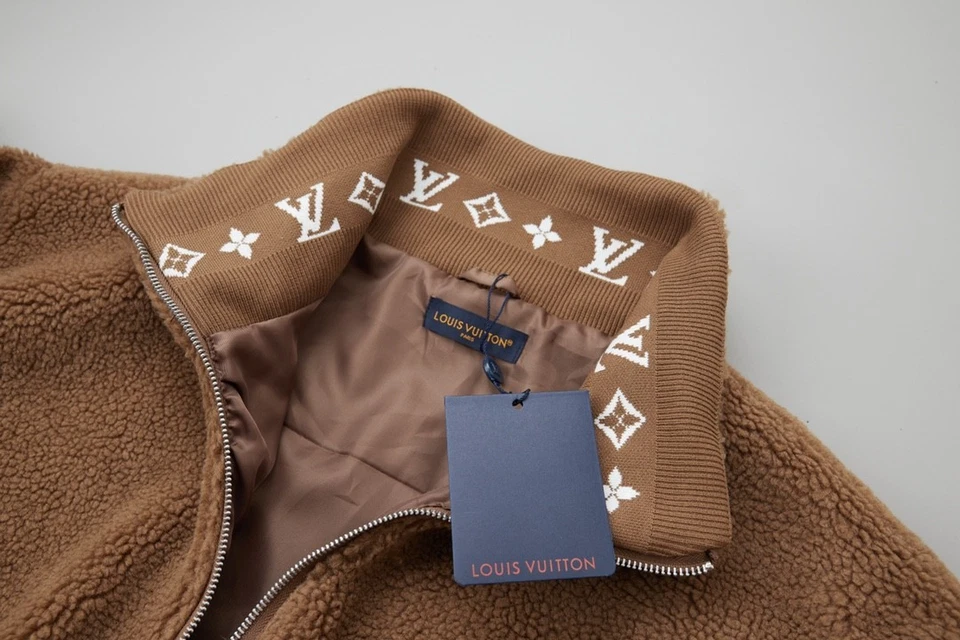 Chaqueta Louis Vuitton Unisex Marrón Monograma Polar Cremallera Talla S Foto 4 de 4