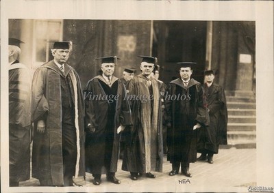1928 Morgantown West Virginia Academic Institution Ceremony Vintage Photo 5x7