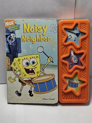 SpongeBob SquarePants Noisy Neighbor Play A Sound Book Tested & Working!