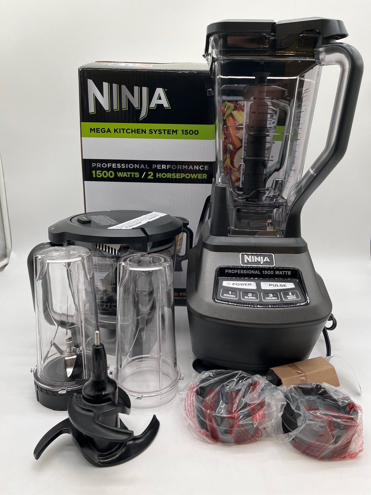 Ninja Kitchen System Pro, 1500W, 72oz Pitcher, 8-Cup, Black, BL770