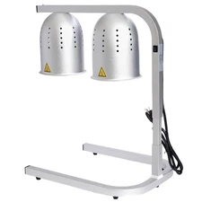 SYBO DL2112 Commercial Grade Food Heat Lamp, Electric 2-Bulb Food Warmer with...