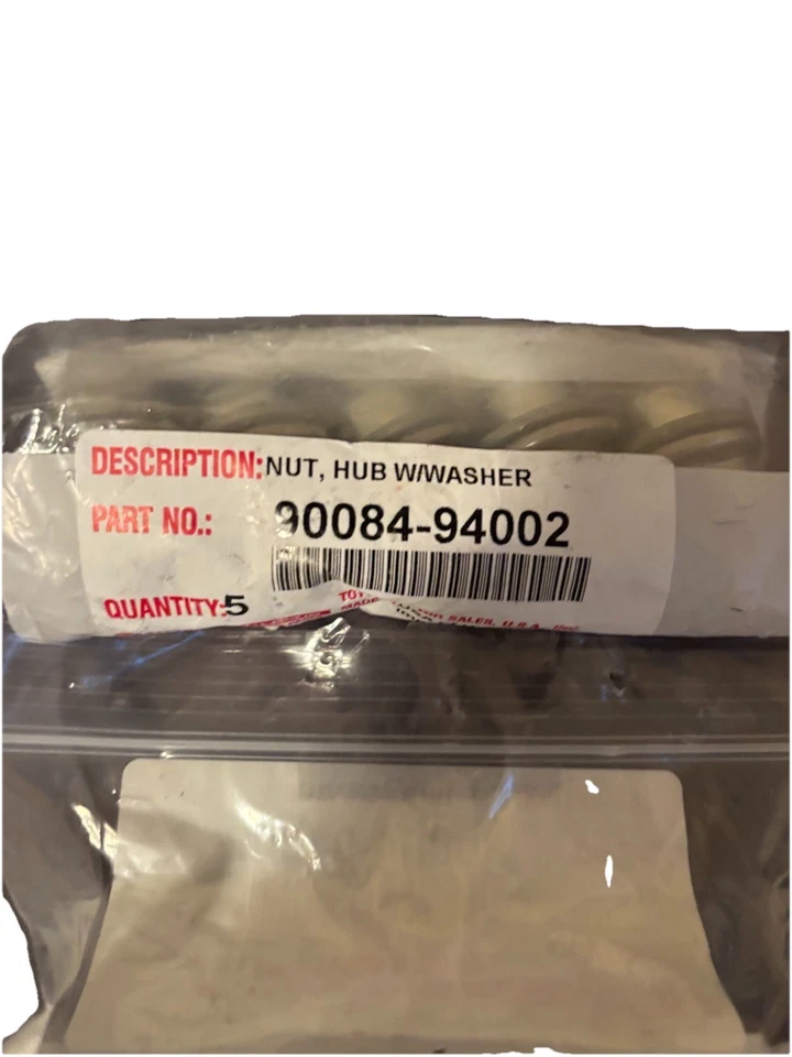 全新 原始设备制造商 2001 - 2018 年 丰田车轮凸耳螺母套装 (40 件) 90084-94002 — 第 2/2 张图片