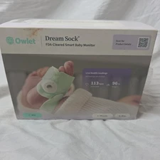 Owlet Dream Sock® FDA-Cleared Smart Baby Monitor Track Live Pulse Rate (BWB)