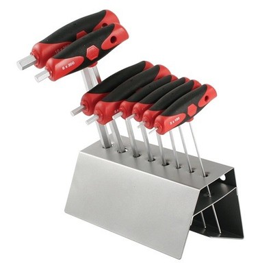 Wiha 54092 8 Piece Soft Grip Dual Drive T-Handle Set - Metric