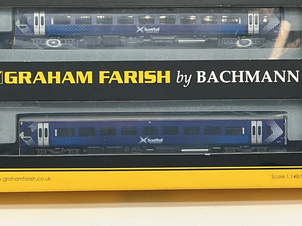 Graham Farish 371-558 N GAUGE Class 158 2 Car DMU 158871 ScotRail BOXED NEW - Image 3 of 4
