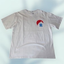 RHUDE Mountain Logo Graphic T-Shirt White Mens, Size XL,Street Wear Rare