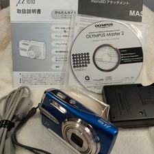 OLYMPUS mju 1020 Royal Blue 10.1MP 7x Zoom Tested Camera Battery Charger