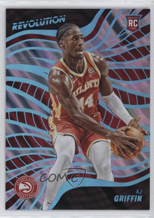 2022-23 Panini Revolution Rookies Lava 10/10 AJ Griffin #112 Rookie RC in5