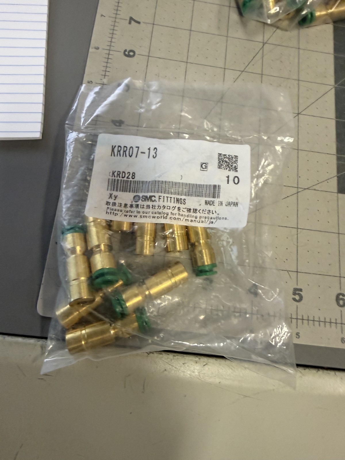 SMC KRR07-13 , FLAME RESISTANT ONE-TOUCH FITTINGS, NEW