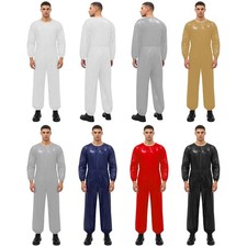 Men Jumpsuit Butt Footed Unitard Full-body Bodysuit Tights Long Pants Opaque
