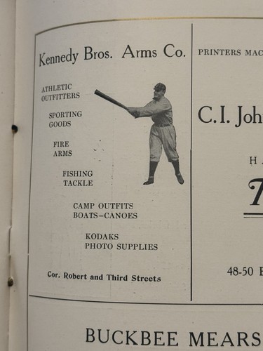 1909 Mechanic Arts High School Jahrbuch St. Paul MN Sportmannschaften Baseball Werbung - Bild 20 von 21