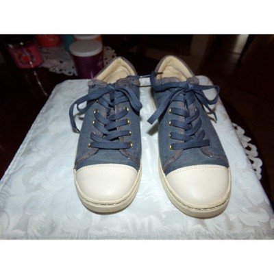 Uggs blue hard canvas sneakers size 7 1/2 Good condition