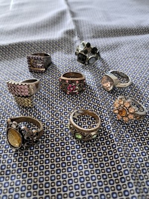 Ringe Konvolut Gebraucht Modeschmuck
