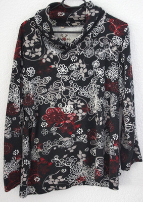 Damen Bluse Größe: 44  Farbe: schwarz, weiß Zustand: Sehr Gut Marke katag