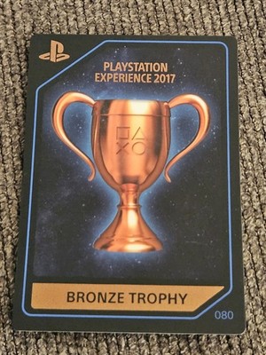 PlayStation Experience PSX 2017 Collectible Card #80 Bronze Trophy Trading RARE!
