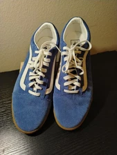 vans old skool low pro true blue gum sole size7 mens