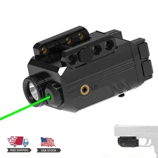 500 Lumen Pistol Flashlight Laser Combo Beam Subcompact Compact Pistol Light