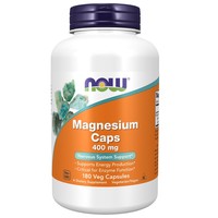 Now Foods Magnesium 400Mg, 180 Kapseln - UnterstüTzung Muskeln/Nerven