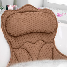 Bath Pillows for Tub,Bath Pillow with 6 Non-Slip Suction Cups,Soft 4D Mesh Fabri