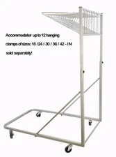 File Rack Rolling Stand Blueprints Drawings Rack, 18/24/30/36/42-In File Clamps