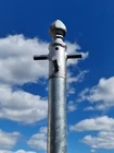 Dio-Met Heavy Duty Ornate Steel Clothes Line Pole - Washing Line Post Airer