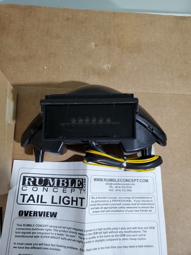 Rumble concepts integrated turn signal tail light Gsxr1300r smk 99-07 Tr675605 - Picture 4 of 6
