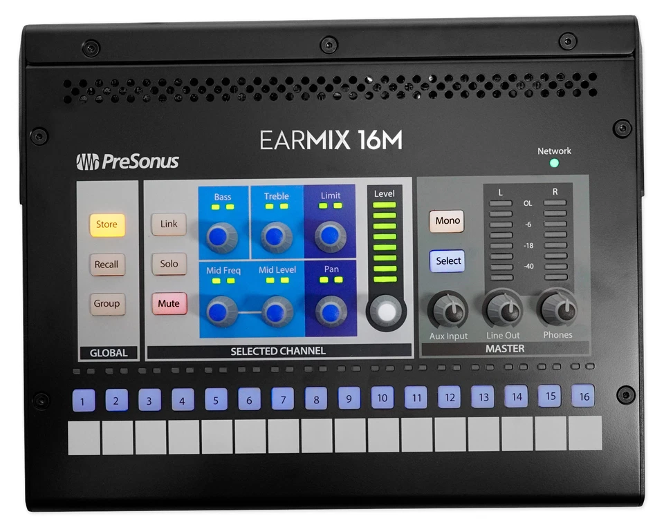 PRESONUS EarMix 16M 16x2 Personal Monitor Mixer+Mackie MP-240 In-Ear Monitors - Image 2 of 4
