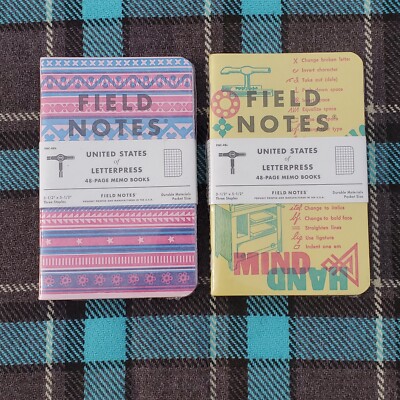 Field Notes United States Of Letterpress Two Sealed Packs B & C FNC-48 2020