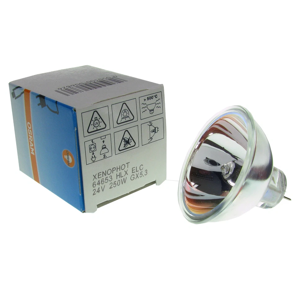ELC 24v 250w GX5.3 XENOPHOT Osram A1/259 64653 Disco Stage Studio Bulb Lamp ELC - Image 3 of 4