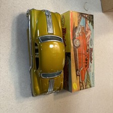 1954 PONTIAC CHIEFTAIN FRICTION TOY CAR DELHI MINISTER DELUX W/ BOX MINT