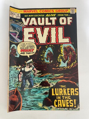 Vault Of Evil # 10 VF Marvel Comic Book Monster Horror Fear Scary 16 LI8