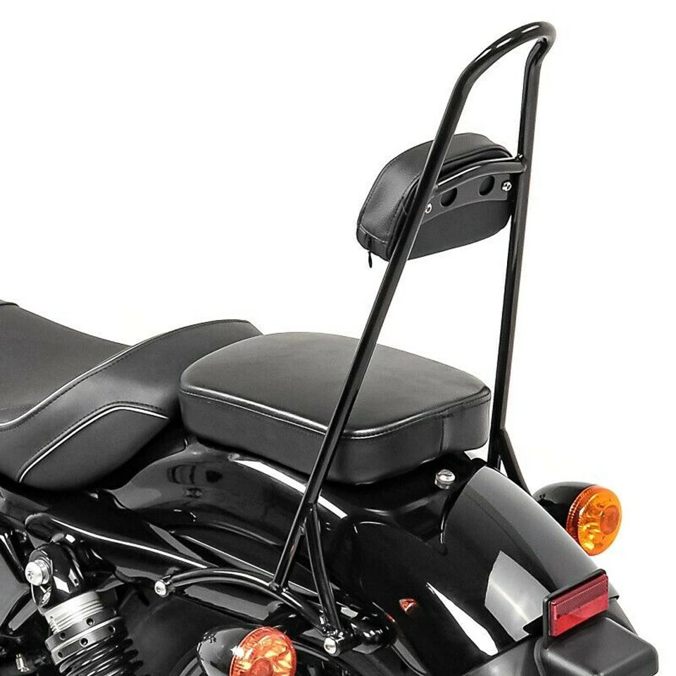 Respaldo Sissy Bar personalizado para Harley Iron Sportster XL 883 1200 48 72 pasajero Foto 4 de 4