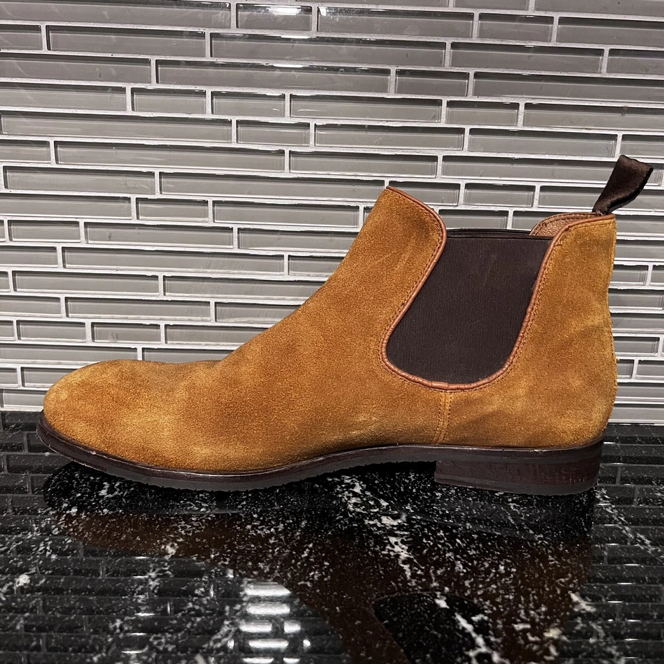 Botas Chelsea Frye Gamuza Para Hombre Talla 13 D Pull Tab Foto 3 de 4