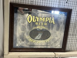 OLYMPIA BEER Mirror  RARE and in Great Condition!!