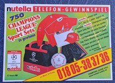 Ferrero Nutella Giveaway Card Flyer 2000 Sports Sets (Nu 04)