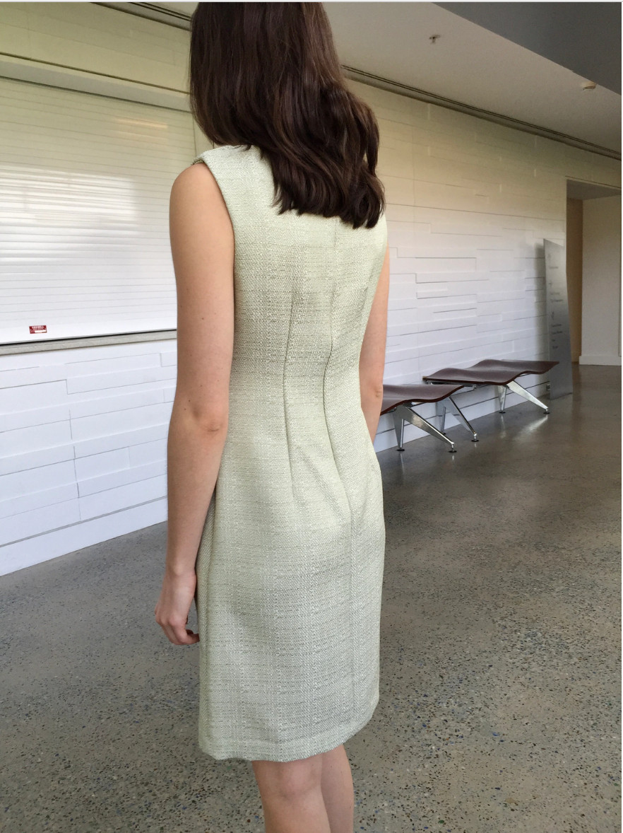 Connected Apparel, Light Green, Sleeveless, Sheath Dress,  Day to Night, Size 6 View 3
