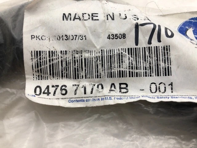 Manguera de suministro de calefacción Chrysler Dodge 2001-2004 OEM Mopar 4767170AB Foto 2 de 4