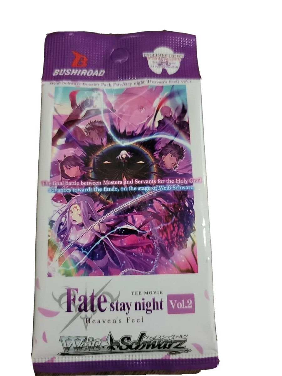 Bushiroad Weiss Schwarz Fate/Stay Night Heaven's Feel Volume Bushiroad Weiss Schwarz Fate/Stay Night Heaven's Feel Volume