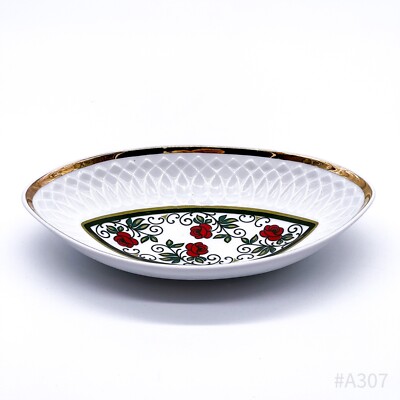 Art Déco Schumann Arzberg Germany Schale Nr. 1060/22 mit Rosendekor & Goldrand