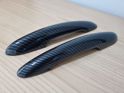 UK SELLER 2 CARBON Effect Door Handle Covers for MINI F56 F57 Cooper S 2014 on