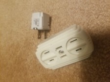 3 Outlet Heavy Duty Grounding Adapter Outlet Wall Plug Splitter Turn 1 to 3 Plug