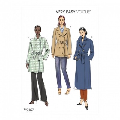 Vogue Nähmuster 9367 Damen ZZ (LRG-XLG-XXL)